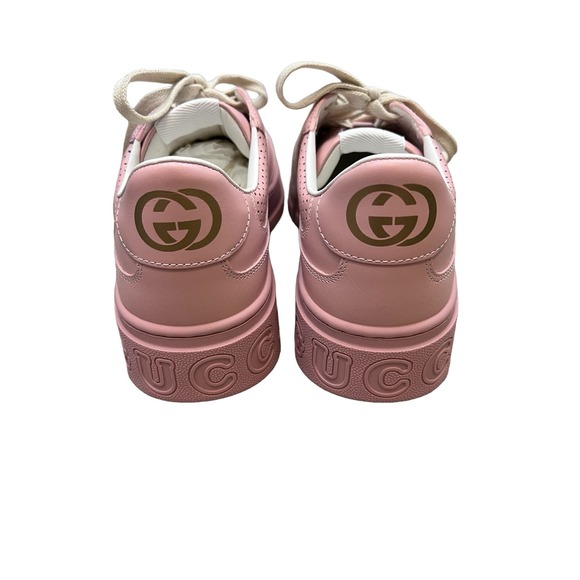 Gucci GG Supreme Sneaker Pink Embossed size 40.5 - Picture 3 of 8